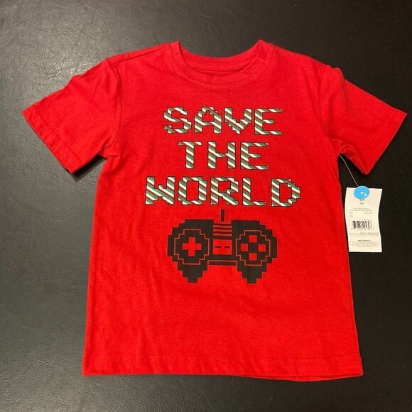 George Boy's Set of Two Christmas Gamer T-shirts - Size S (6) - NWT. - Picture 3 of 3